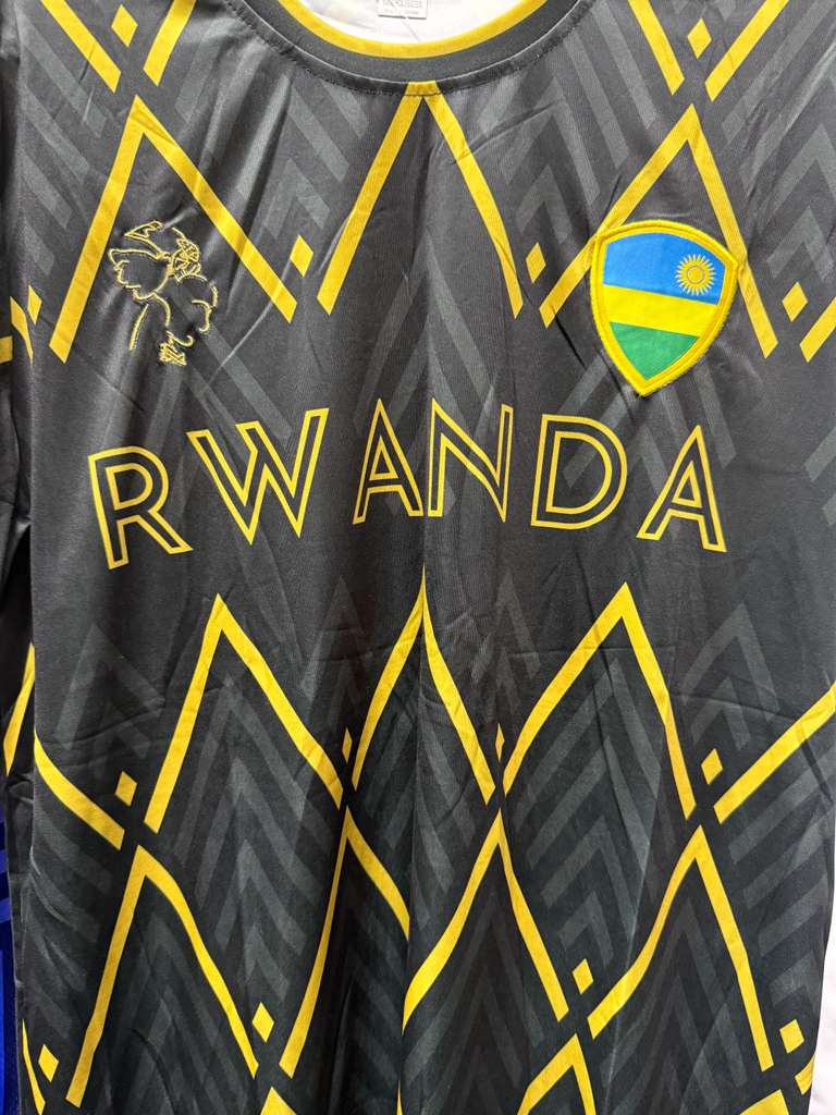 Rwanda Football Jersey — Black & Gold