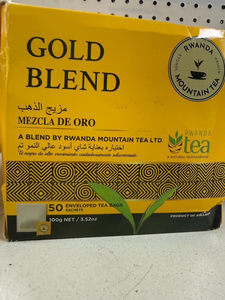 Rwanda Mountain Tea — Gold Blend (50 tea bags)